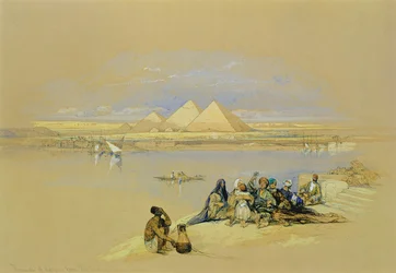 Pyramidene i Giza, nær Kairo